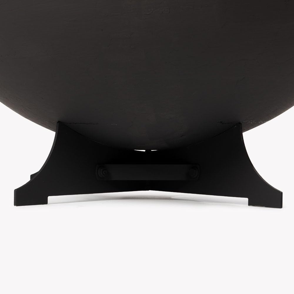 32in Cast Iron Wood Burning Fire Pit with Screen and Poker S340085