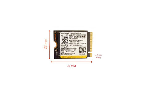 256GB M.2 PCI-e GEN4 NVME Internal Solid State Drive 30mm 2230 J3395