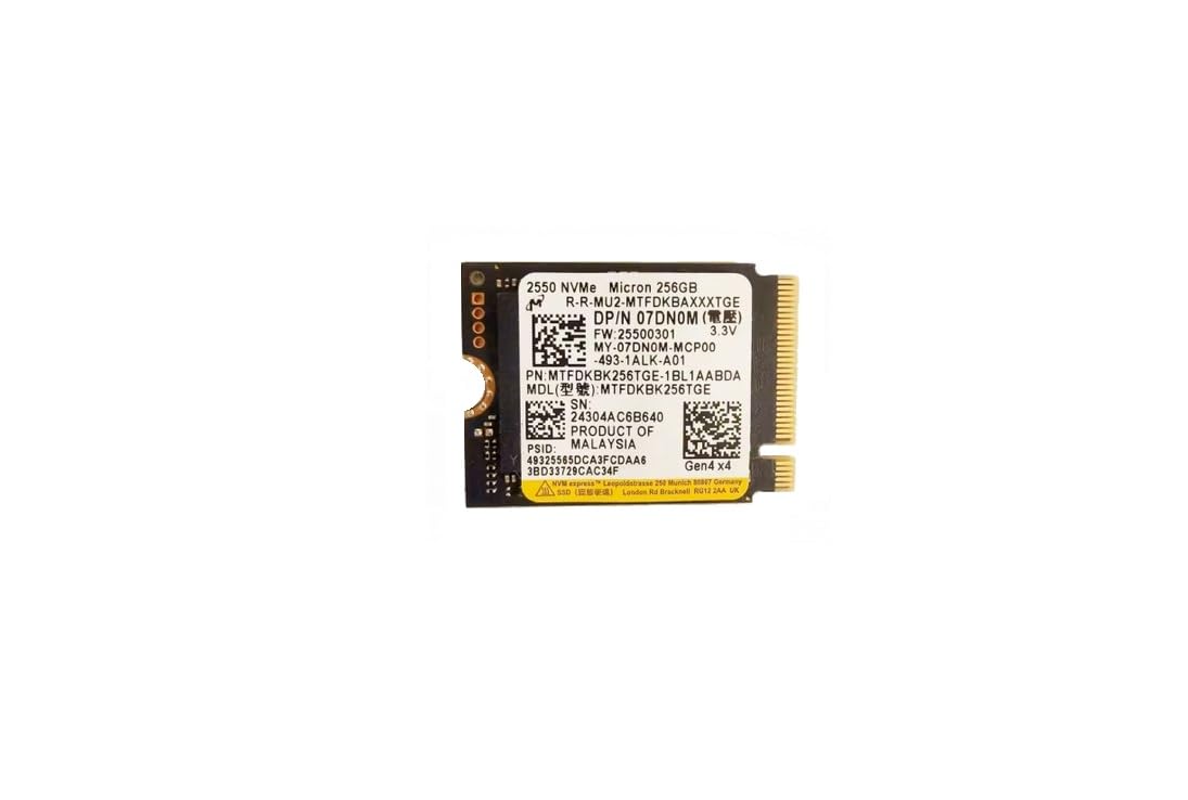 256GB M.2 PCI-e GEN4 NVME Internal Solid State Drive 30mm 2230 J3395