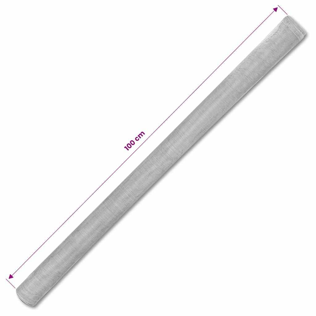 Aluminum Mesh Screen 39.4"x196.9" Silver S53877