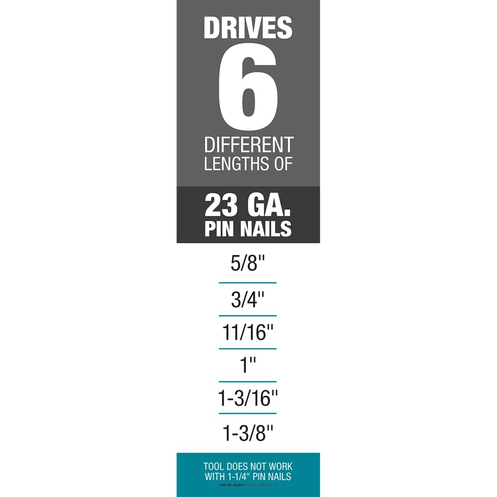 18V Cordless 23 Gauge Pin Nailer M9354