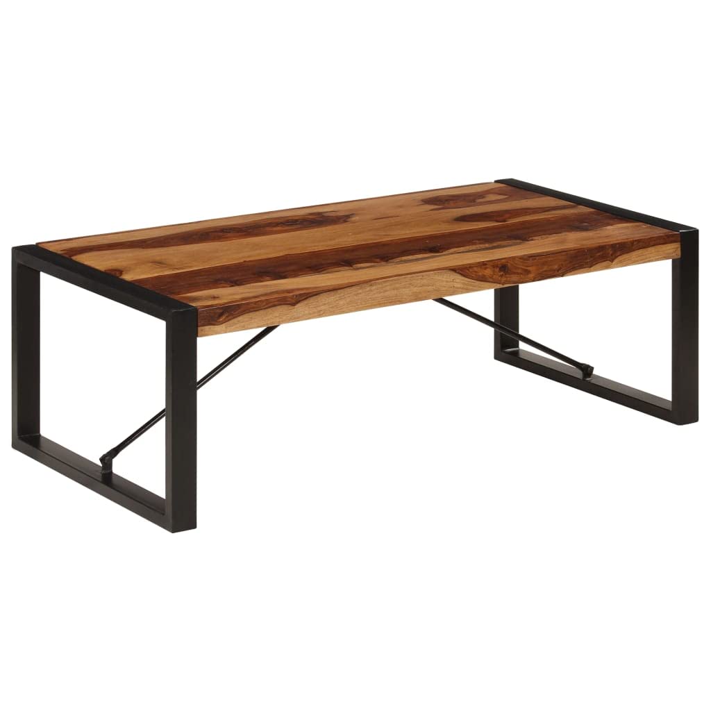 Brown Solid Sheesham Wood Coffee Table A350