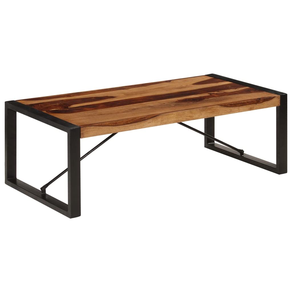 Brown Solid Sheesham Wood Coffee Table A350