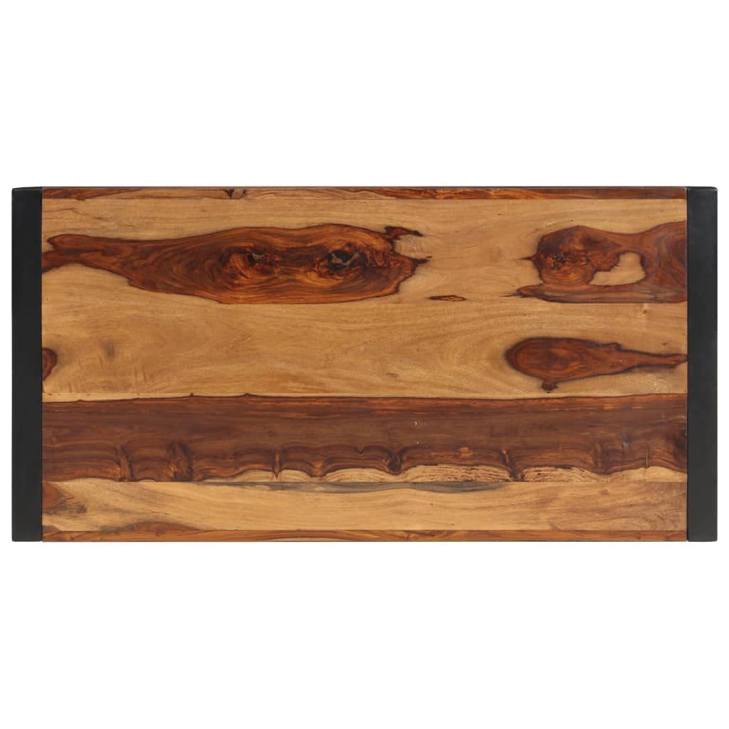 Brown Solid Sheesham Wood Coffee Table A350