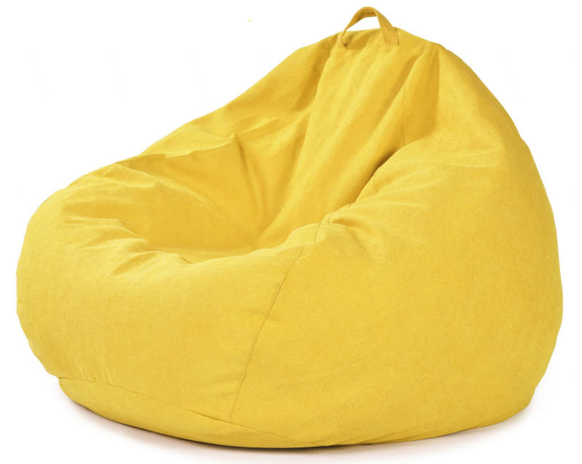 Memory Foam Bean Bag Chair Yellow 90X110cm V779
