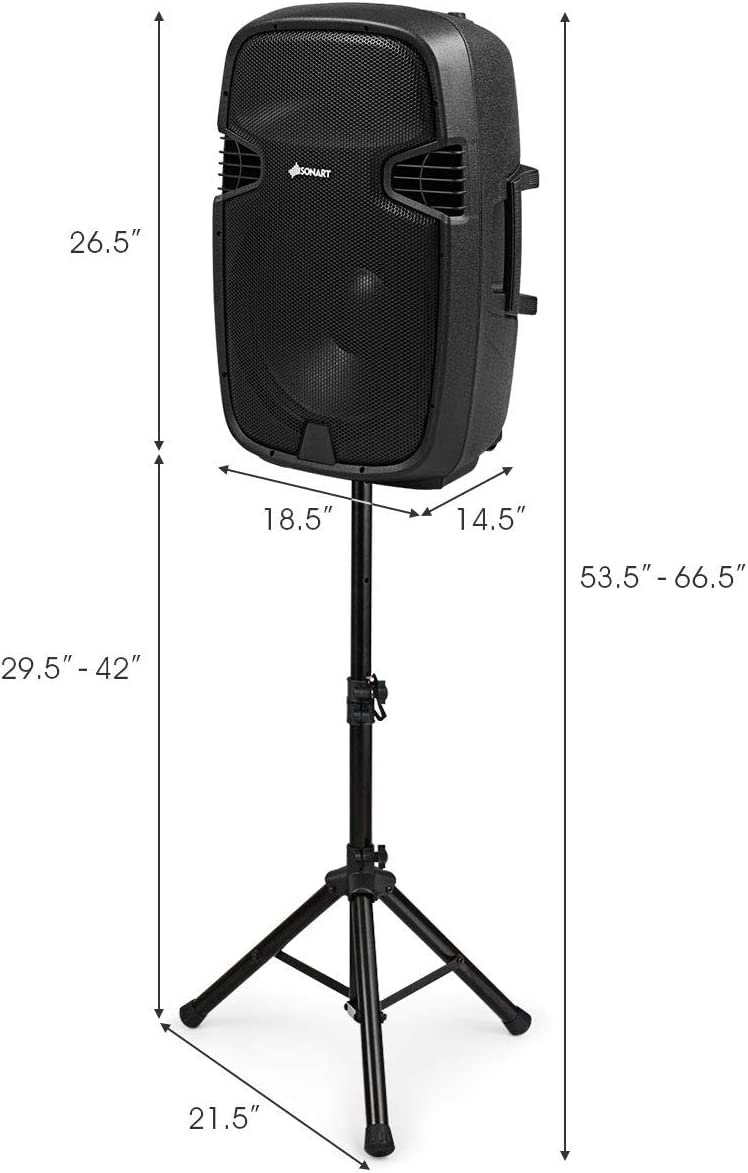 Portable 15" PA Speaker System Set K854760