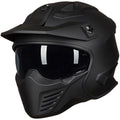 Open Face 3/4 Half Motorcycle Helmet DOT Matte Black M D8726