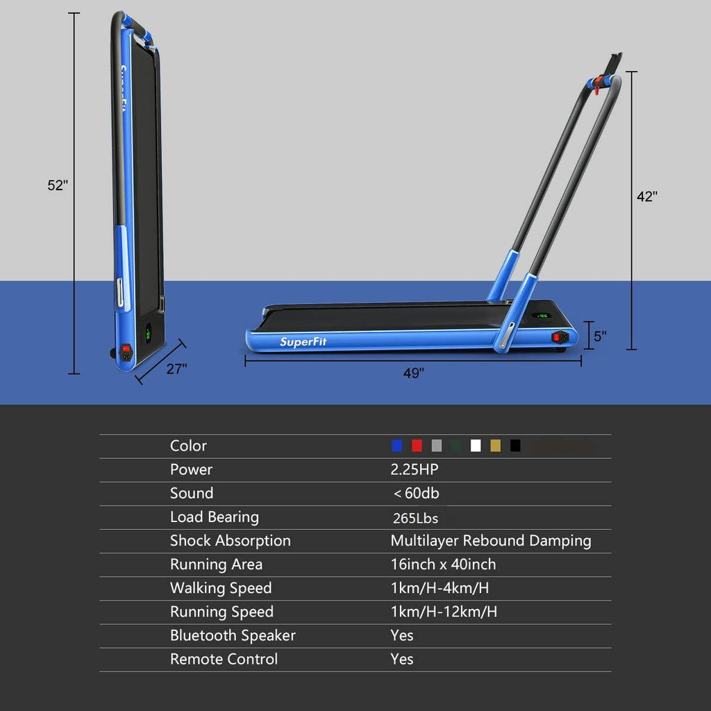 2 in 1 Folding Treadmill V3099