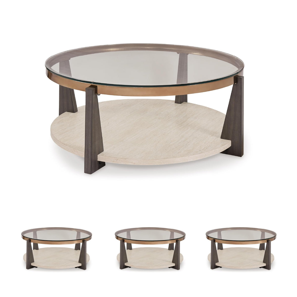 Round Glass Coffee Table X28890