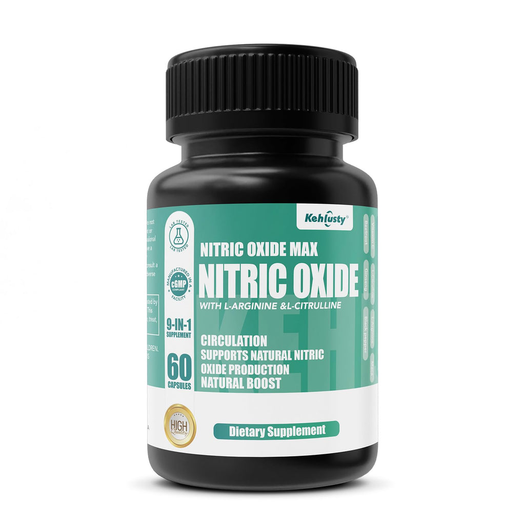 Nitric Oxide Booster Supplements 60 Capsules Q73657