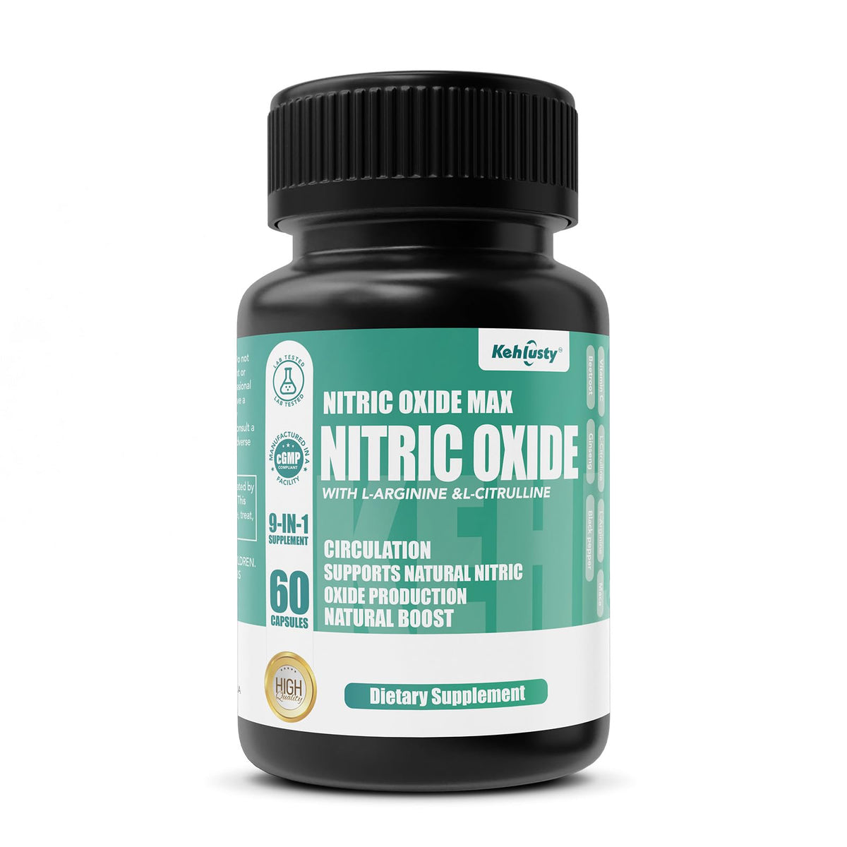 Nitric Oxide Booster Supplements 60 Capsules Q73657