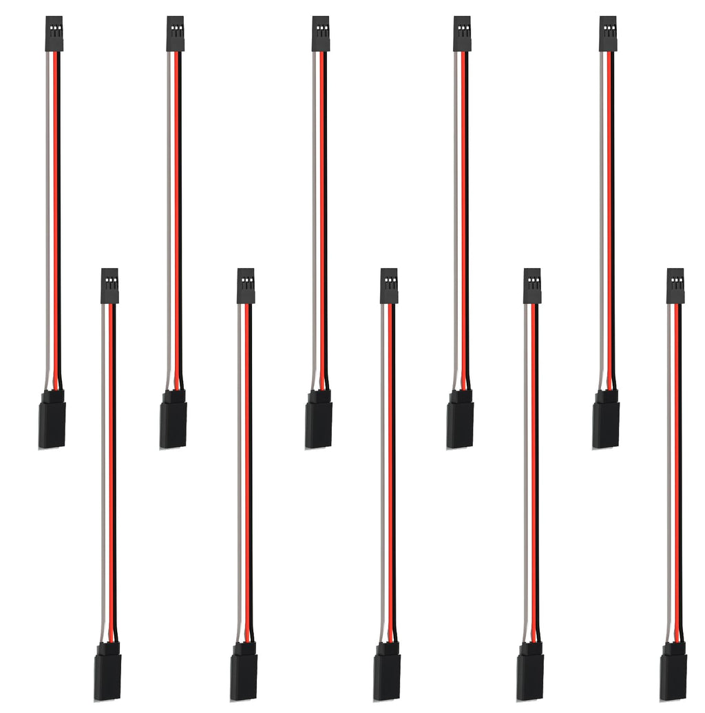 150mm 3 Pin Servo Extension Cable Y Connector 10-Pack R825201