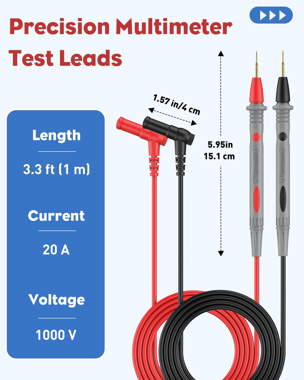 11 Pcs Multimeter Test Leads Kit T5852
