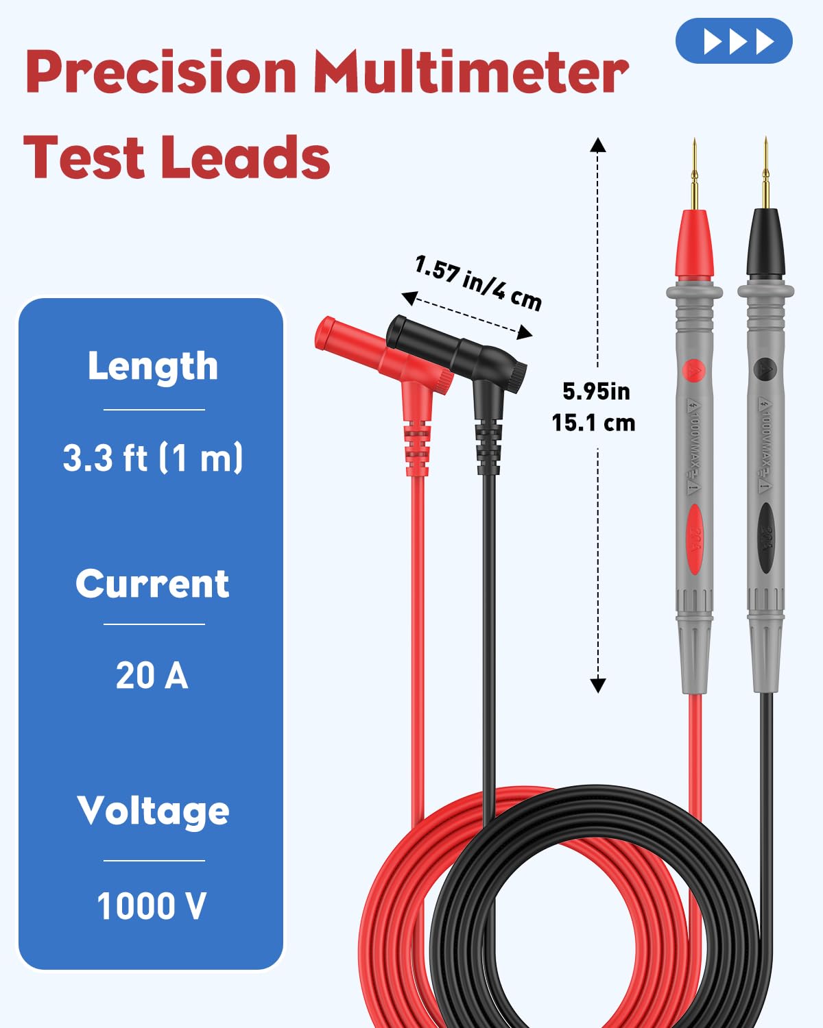 11 Pcs Multimeter Test Leads Kit T5852