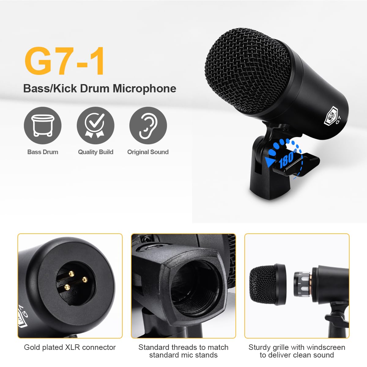 7-Piece Drum Mic Kit with XLR Outputs Q792