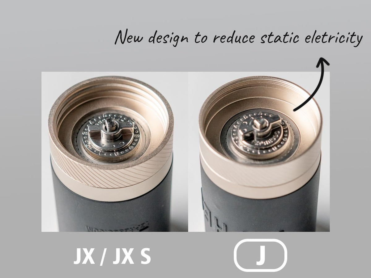 Manual Coffee Grinder Silver Stainless Steel Conical Burr Q28994