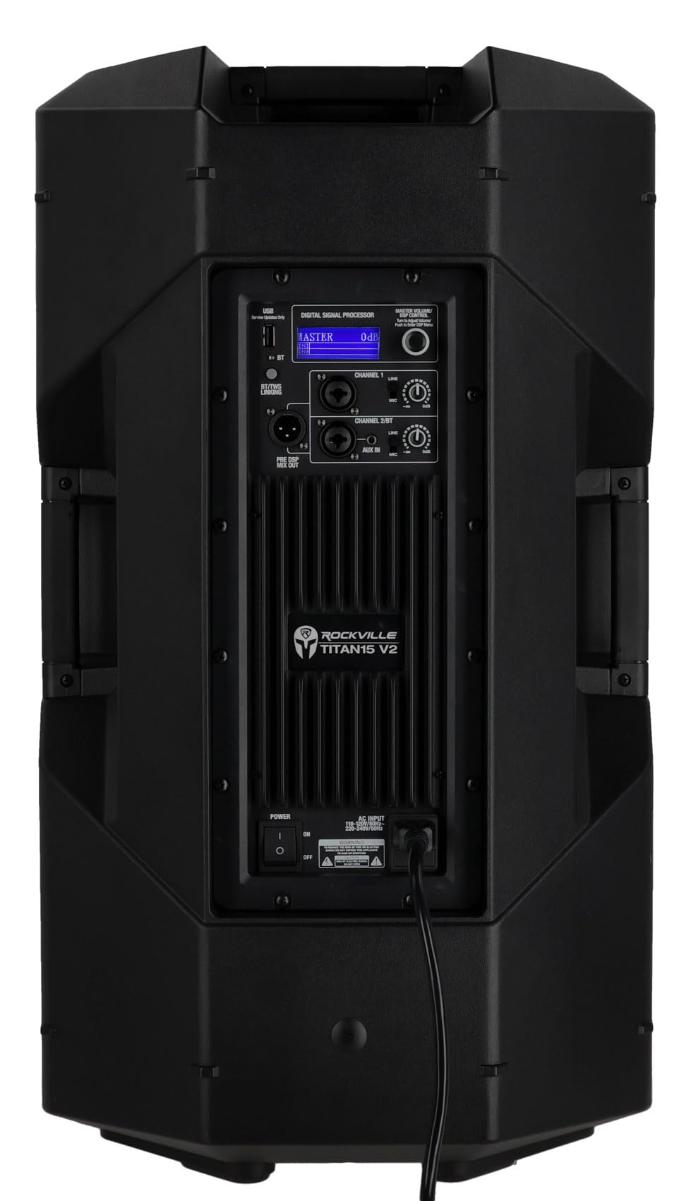 15" 2000W Powered DJ PA Speaker Pair with Stands U291392