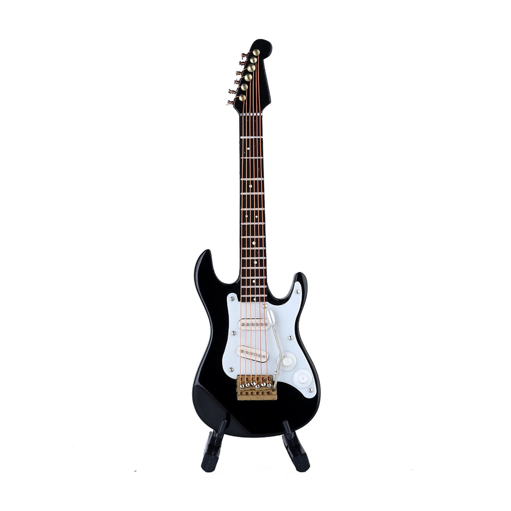 Miniature Electric Guitar Replica with Stand and Case M178567