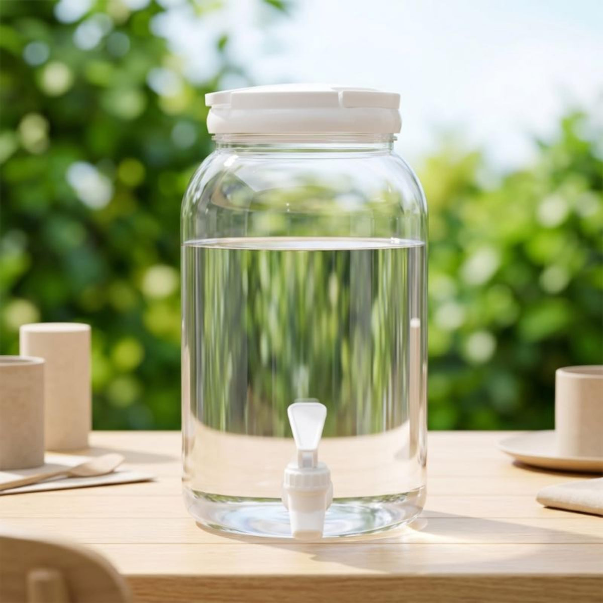 Clear 3.8L Beverage Dispenser with Spigot B945657