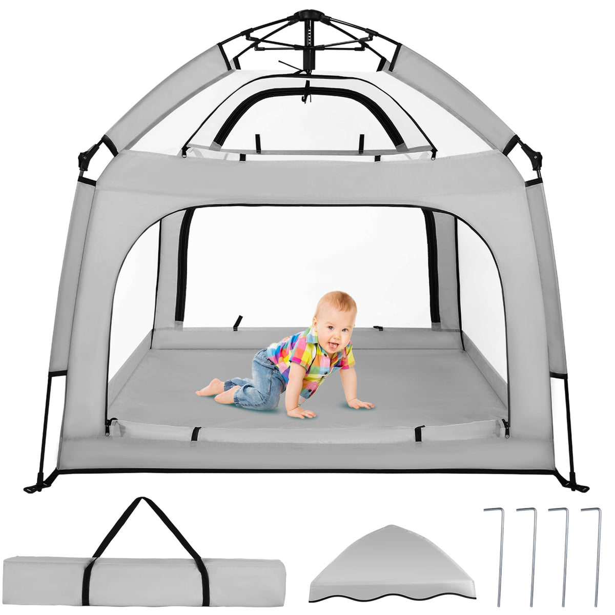 Baby Playpen with Canopy M6150