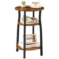 Small Round 3-Tier Storage Side Table Z530