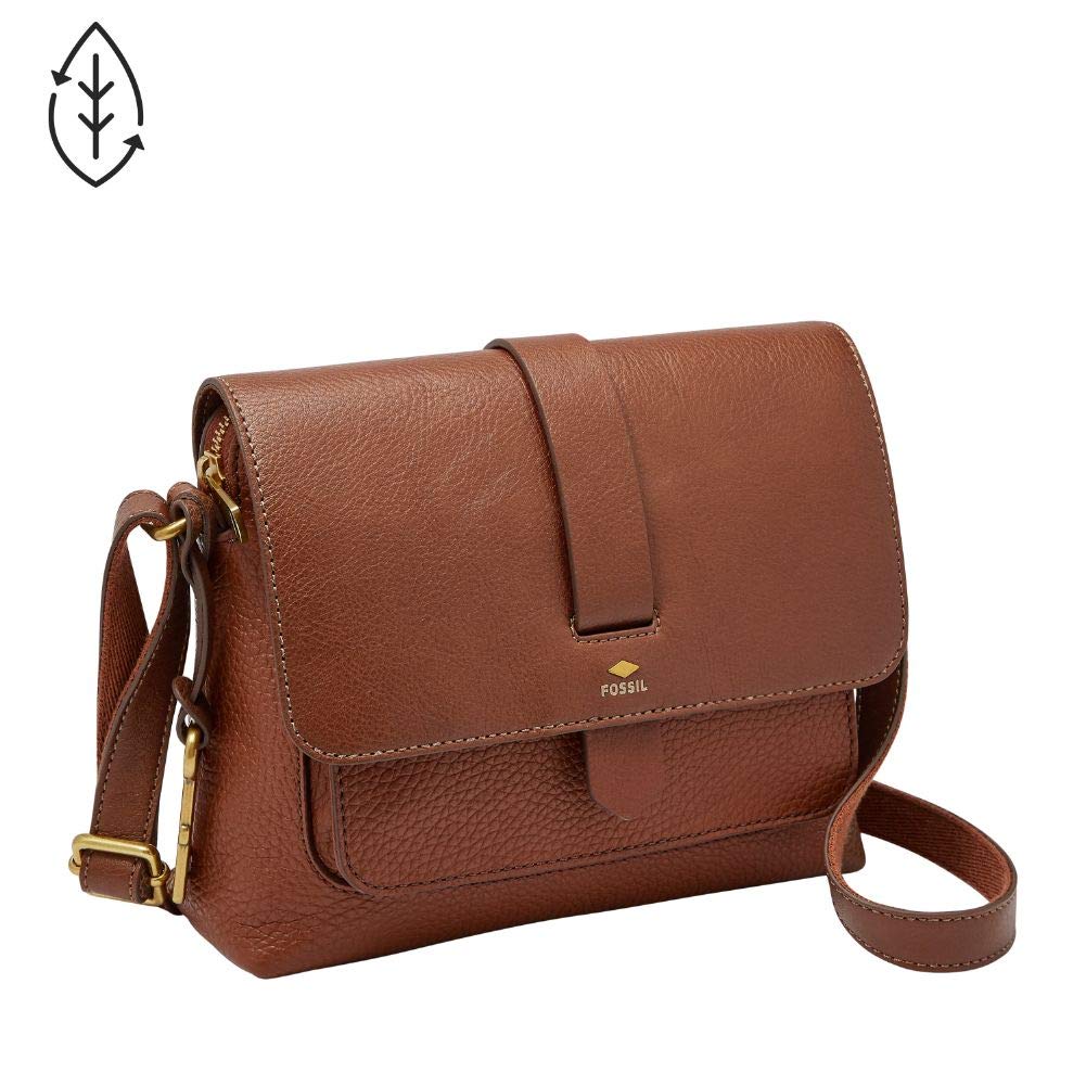 Brown Leather Small Crossbody Handbag O28524