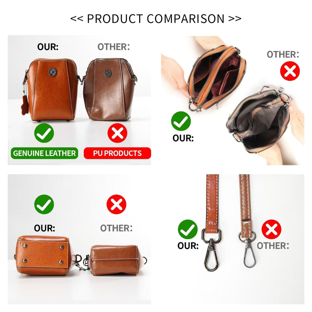 Small Genuine Leather Crossbody Bags I6280