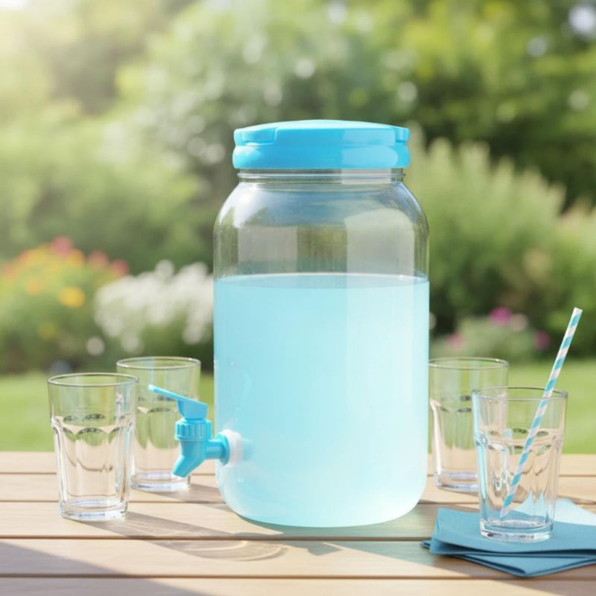 Clear 3.8L Beverage Dispenser with Spigot B945657