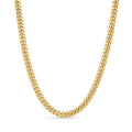5.5mm Gold Vermeil Sterling Silver Cuban Link Chain Necklace G84732