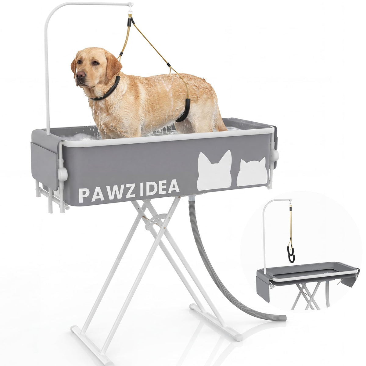 2-in-1 Dog Bathtub & Grooming Table Z91270