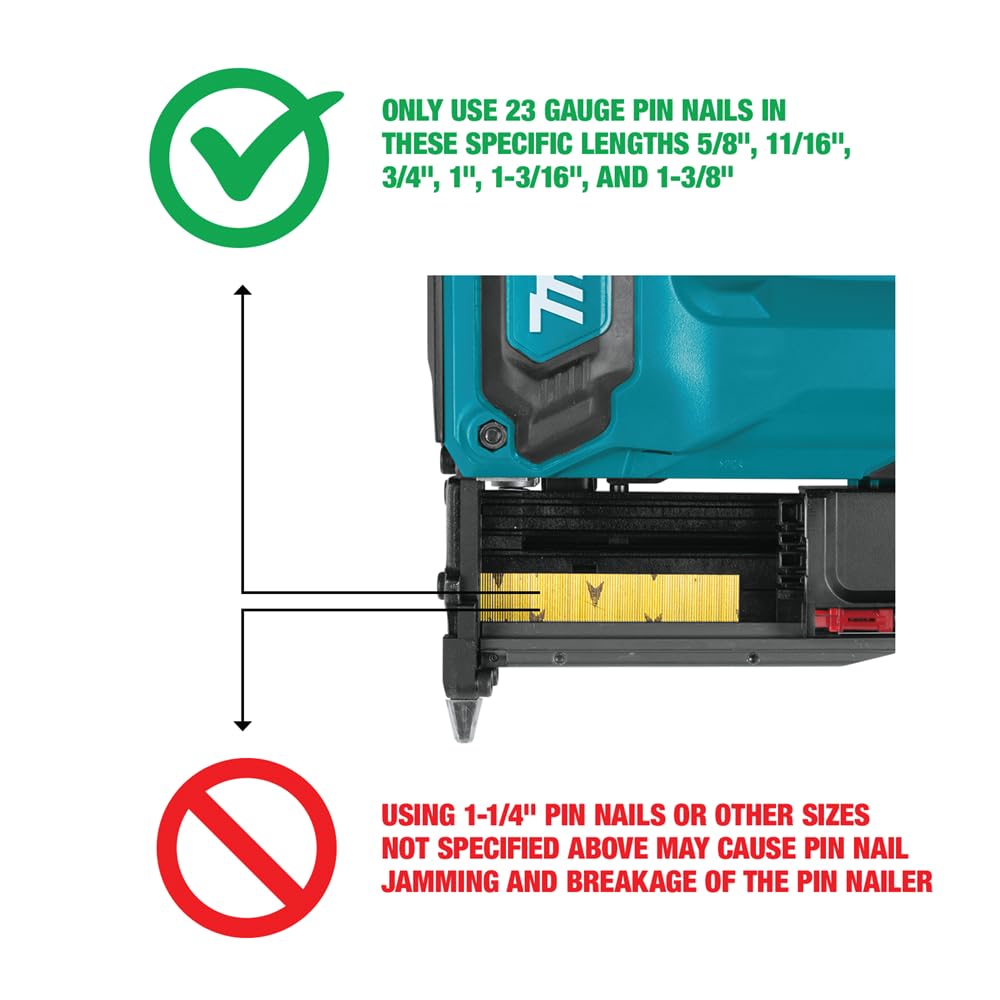 18V Cordless 23 Gauge Pin Nailer M9354