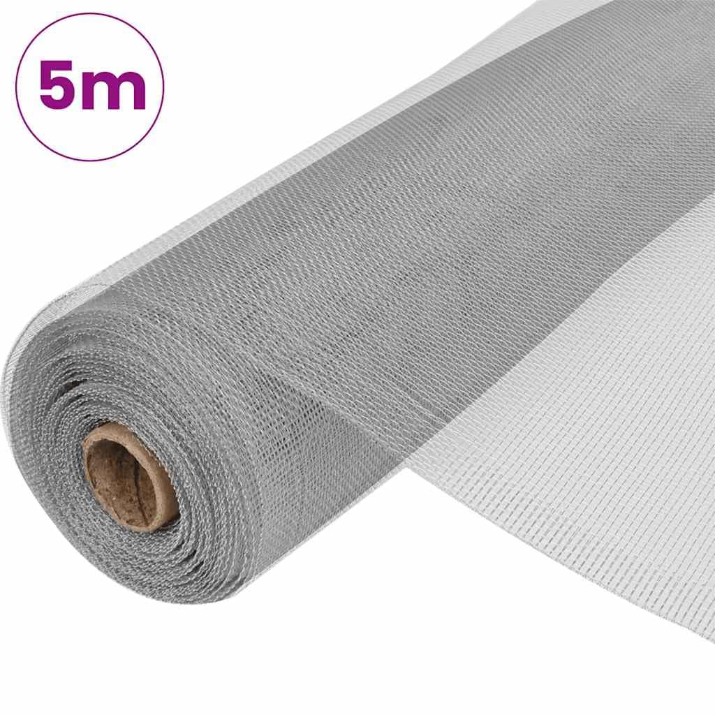 Aluminum Mesh Screen 39.4"x196.9" Silver S53877