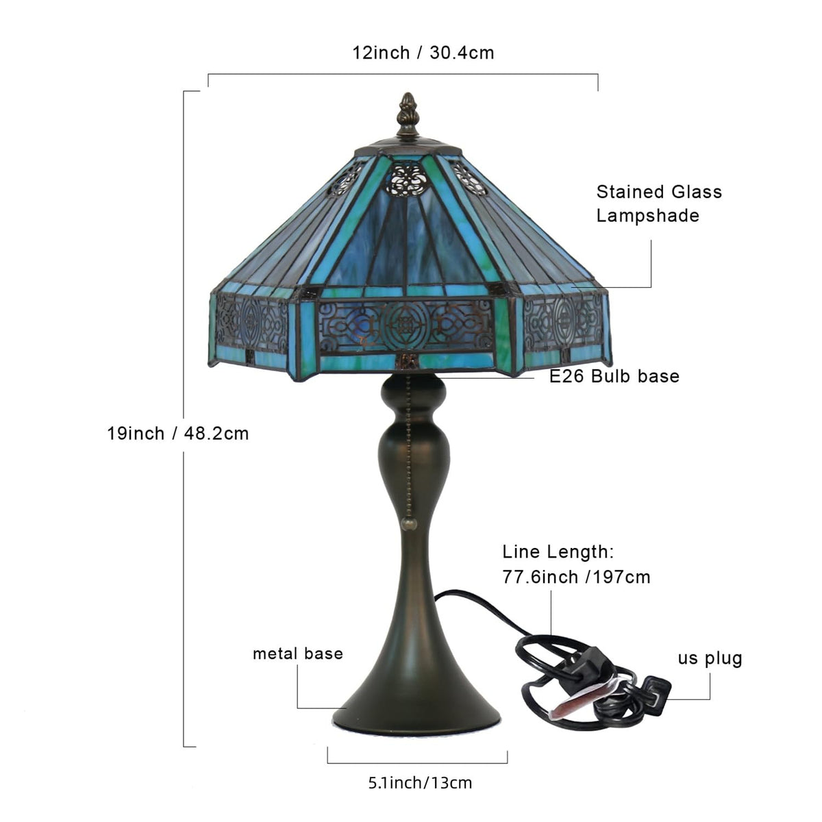 Stained Glass Table Lamp R27070