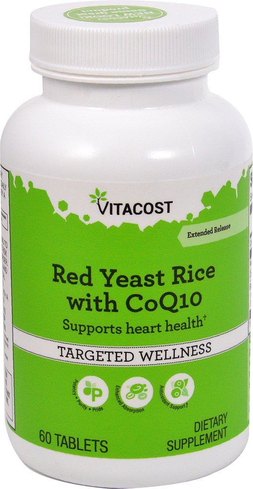 Red Yeast Rice 1200 mg CoQ10 60 Tablets I36228