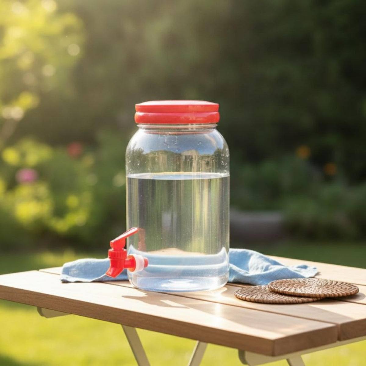 Clear 3.8L Beverage Dispenser with Spigot B945657
