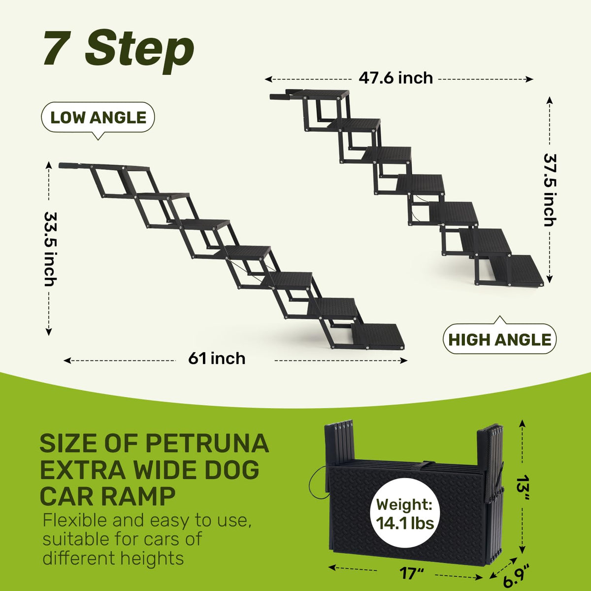Foldable Dog Steps 7-Step B977023
