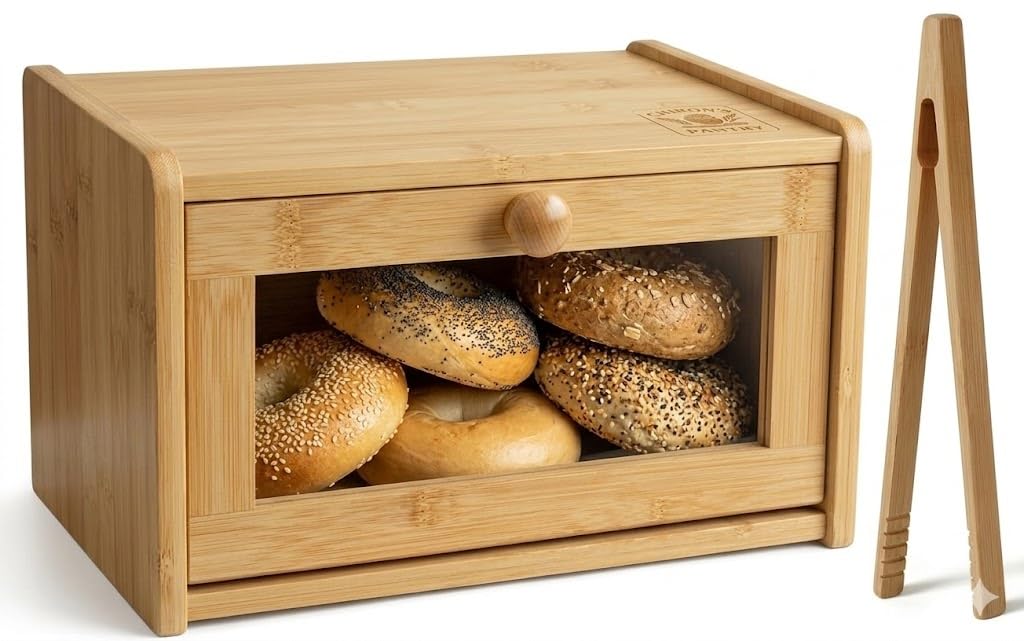 Bamboo Bread Box with Lid D77671