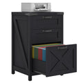 Black 3 Drawer File Cabinet Z517
