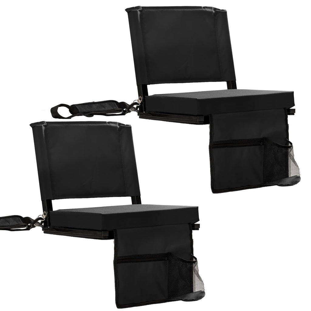 Folding Bleacher Seat with Back Support and Cushion G457592