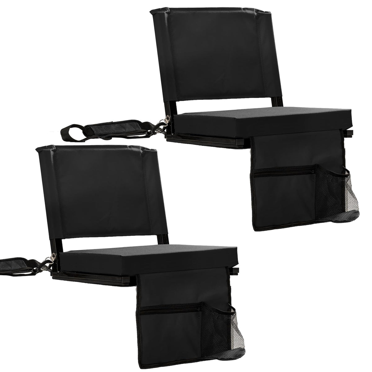 Folding Bleacher Seat with Back Support and Cushion G457592