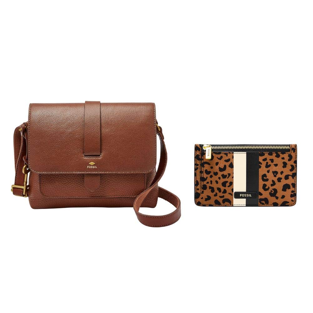 Brown Leather Small Crossbody Handbag O28524