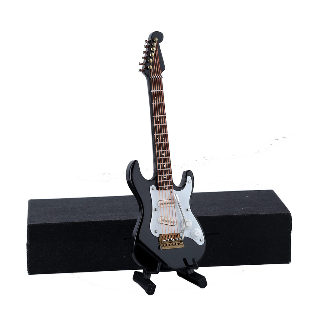Miniature Electric Guitar Replica with Stand and Case M178567