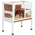 2-Story Wooden Small Animal Cage with Stand D86158