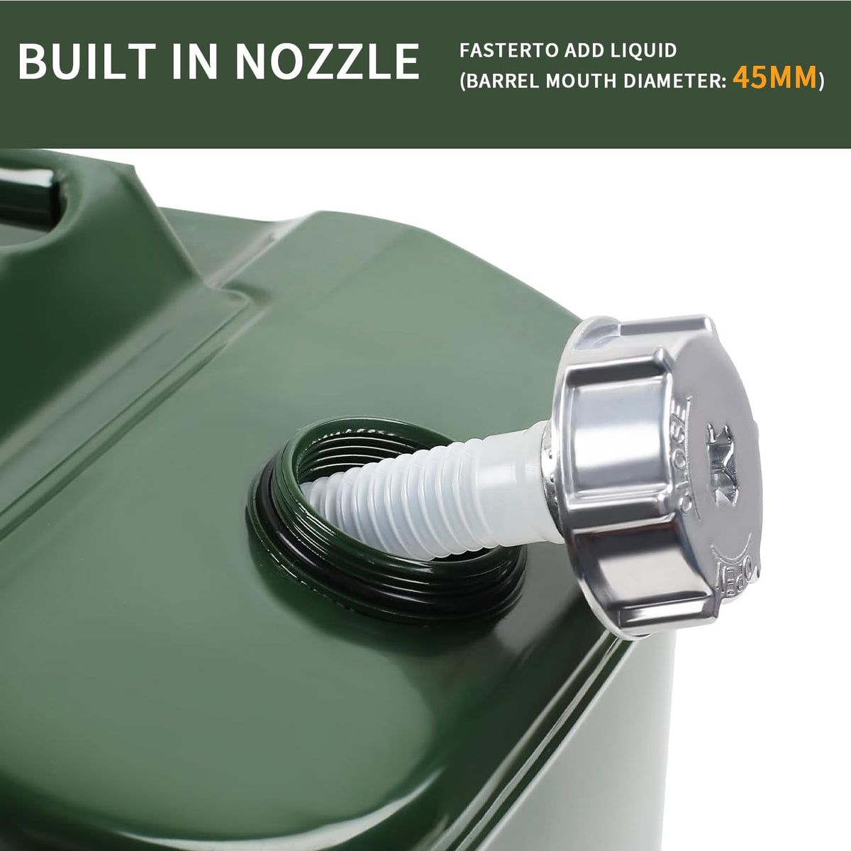 5 Gallon Metal Watering Can with Removable Spout E84833