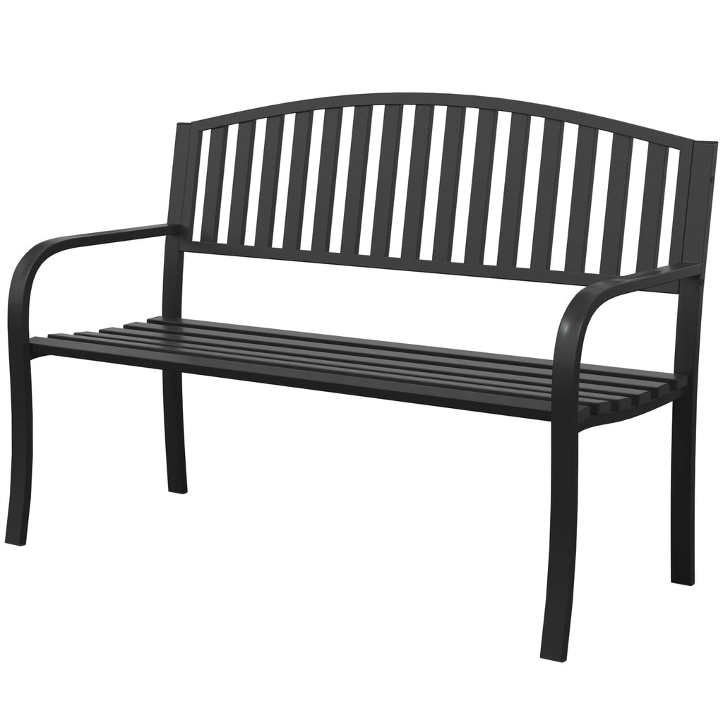 50" Anti-Rust Weatherproof Outdoor Bench Q140