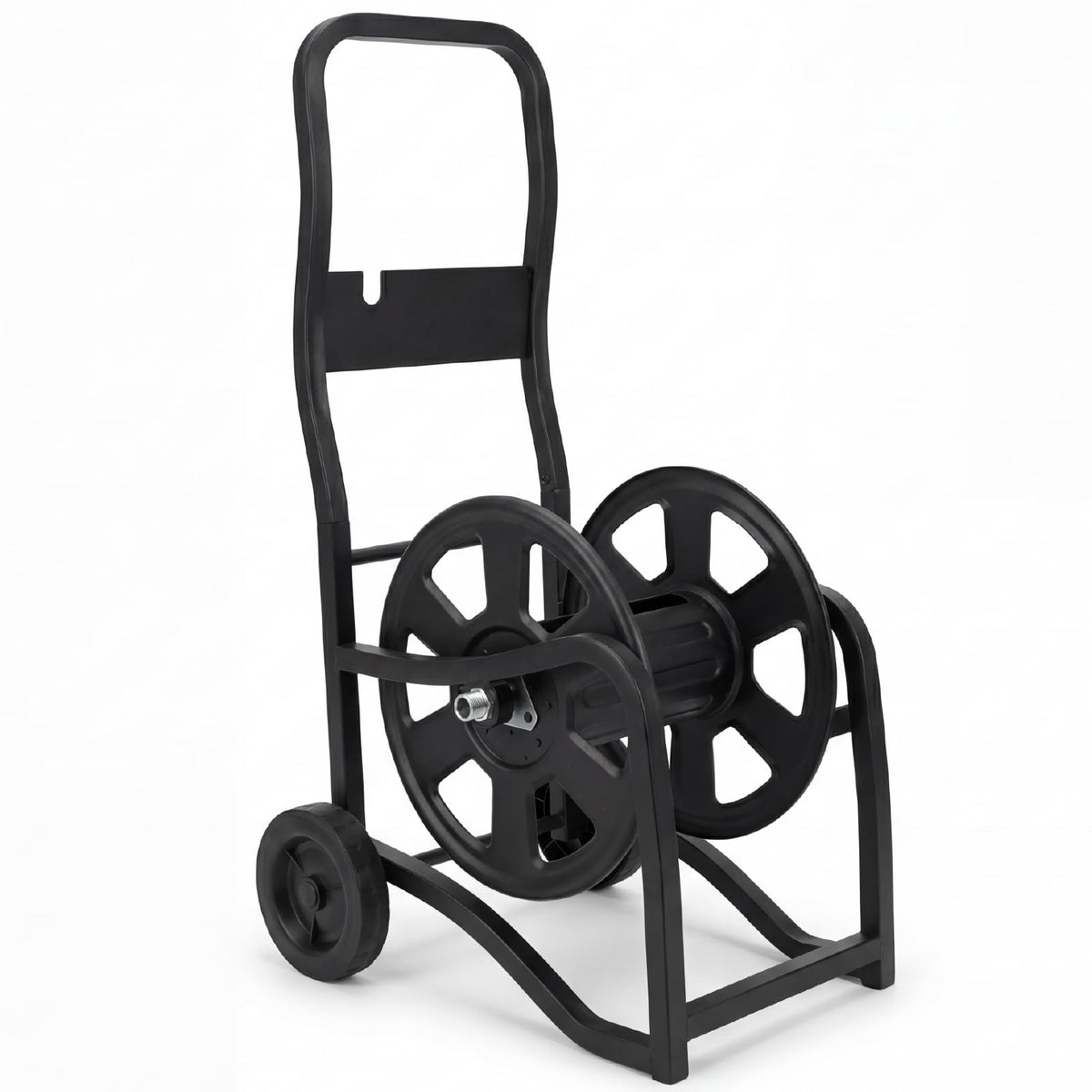 Heavy Duty Metal Garden Hose Reel Cart with Wheels, Holds 200FT Hose E9336