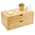 Bamboo Desk Organizer with Drawers K1311