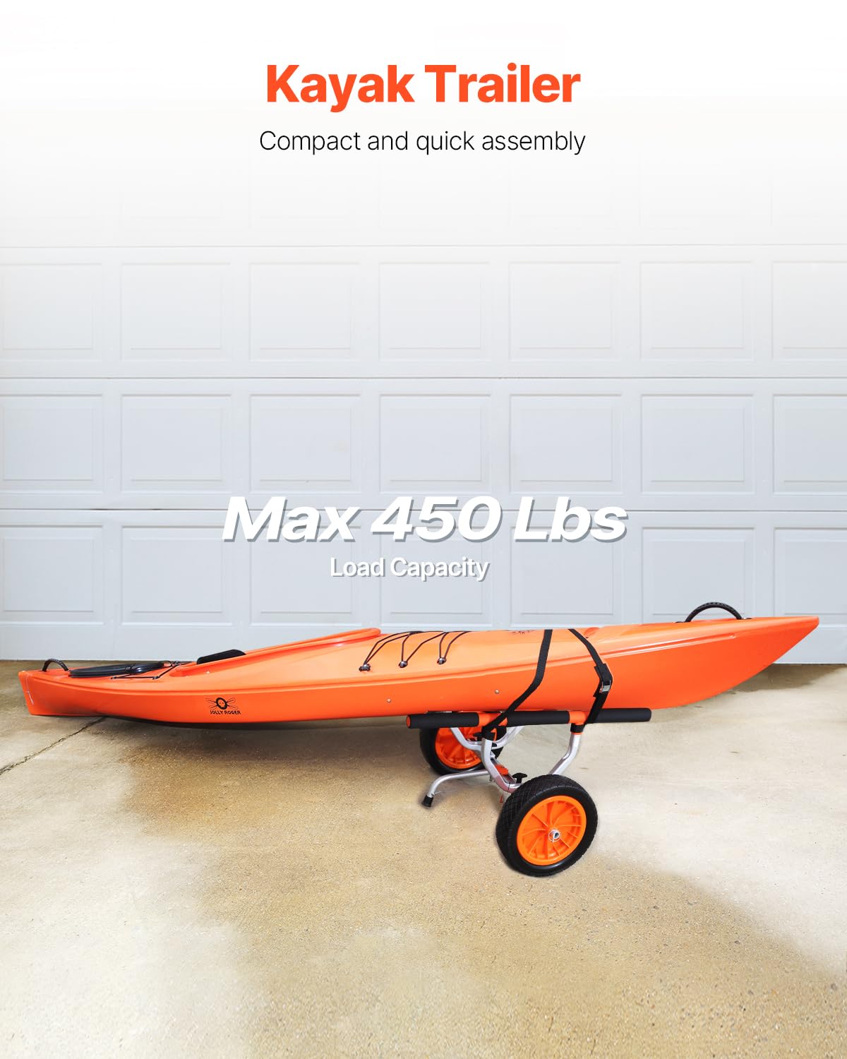 Heavy Duty 450 lbs Kayak Cart W98460