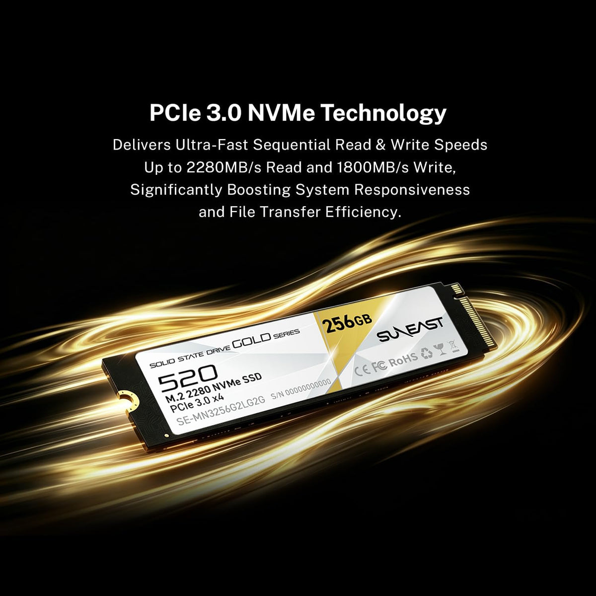 256GB M.2 2280 PCIe 3.0 NVMe SSD O973637