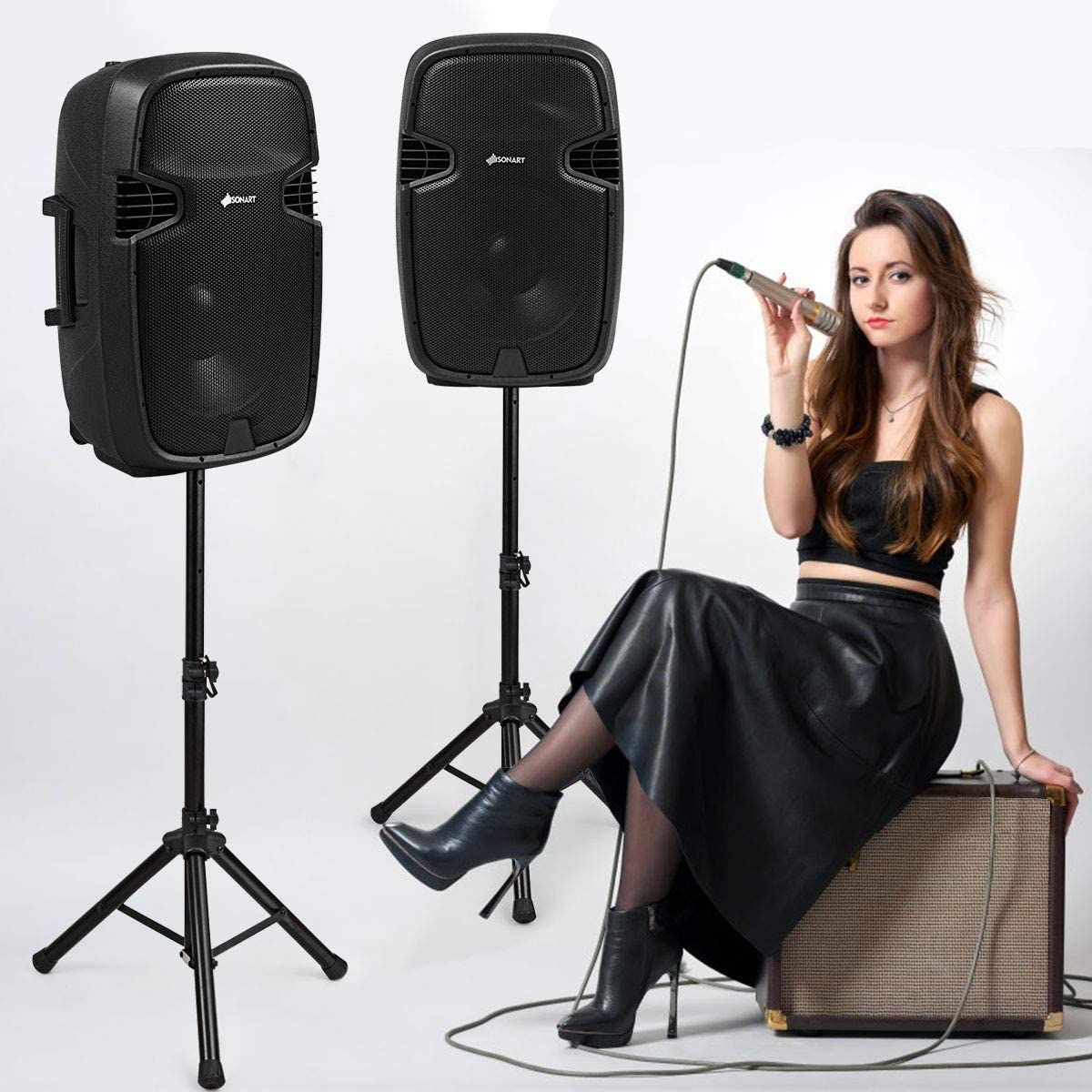 Portable 15" PA Speaker System Set K854760